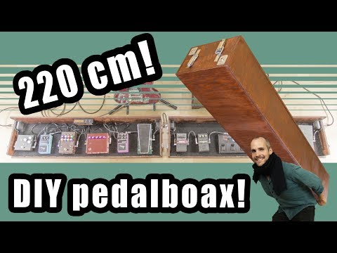 How to make a big DIY effects pedal board box for guitar and bass FX!