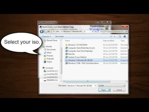 How to make a bootable pendrive for windows.