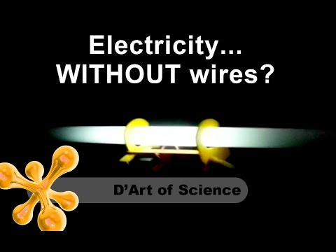 How to make a bulb light up without wires - Tesla Coil - dartofscience