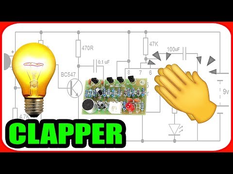 How to make a clap switch circuit at home 220v (Not recommended)