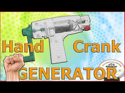 How to make a hand crank generator from synchronous motor