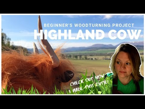 How to make a highland cow on the wood lathe