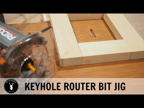 How to make a keyhole router bit jig