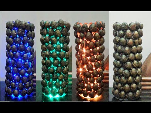 How to make a lamp - DIY Walnuts Shell Craft