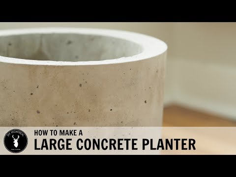 How to make a large concrete planter