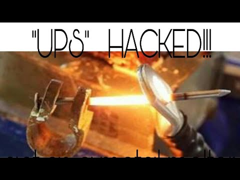 How to make a metal melter at home|UPS Hacked as a metal melter