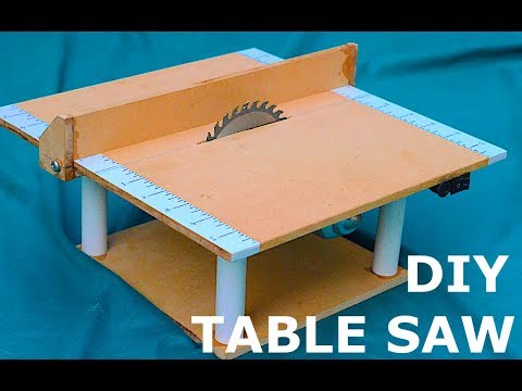 How to make a mini Table saw powered by 12v adapter