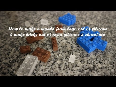 How to make a mould from lego out of silicone &amp;amp; make bricks out of resin, silicone &amp;amp; chocolate DIY