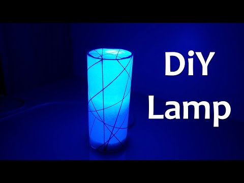 How to make a night lamp - diy paper lamp easy