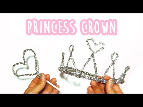 How to make a princess crown with pipe cleaners