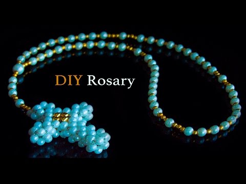 How to make a rosary | DIY rosary | beaded rosary making