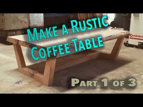 How to make a rustic live edge coffee table Part 1 - The top  (Awesome Coffee Table)