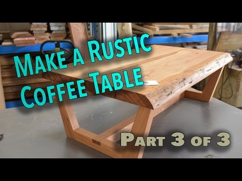 How to make a rustic live edge coffee table Part 3 - The bowties and finish (Awesome Coffee Table)