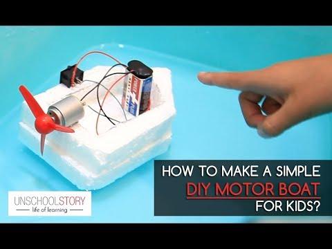 How to make a simple #diy #Motor Boat for kids?