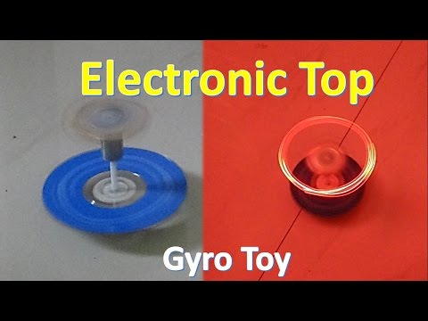 How to make a simple electronic top - Gyro Stabilized