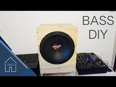 How to make a subwoofer case - DIY