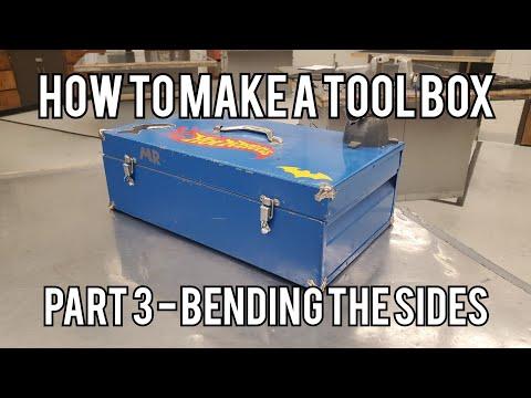 How to make a toolbox Part 3 - Bending the Sides