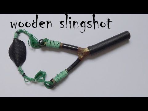 How to make a wooden slingshot with Rubber Band | Easy and Strong