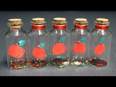 How to make an Easy Teacher's Day (Back to school) Gift - Mini Apple in a Bottle!