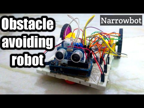 How to make an obstacle avoiding robot using l293d ic