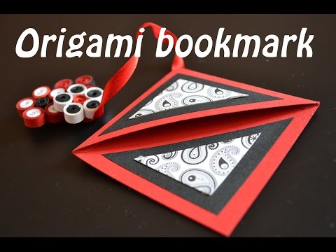 How to make an origami bookmark - Origami and Quilling for beginners - Paper Art