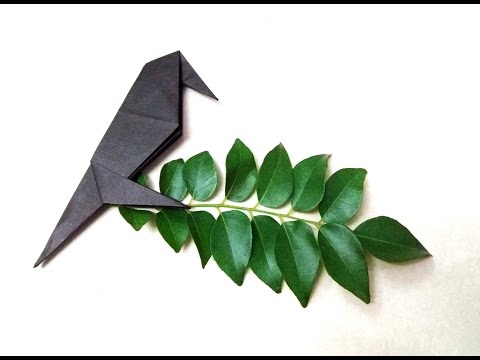 How to make an origami paper bird (crow) | Origami / Paper Folding Craft, Videos &amp;amp; Tutorials.