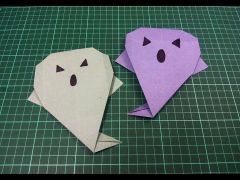 How to make an origami paper ghost | Origami / Paper Folding Craft, Videos &amp;amp; Tutorials.