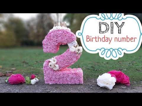 How to make birthday number 2 | pinata | party decoration ideas