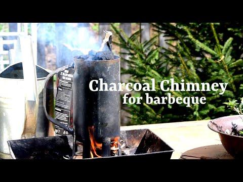 How to make charcoal chimney starter for grill