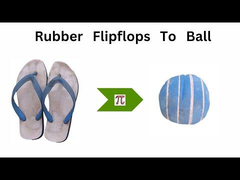 How to make cricket ball from flipflops