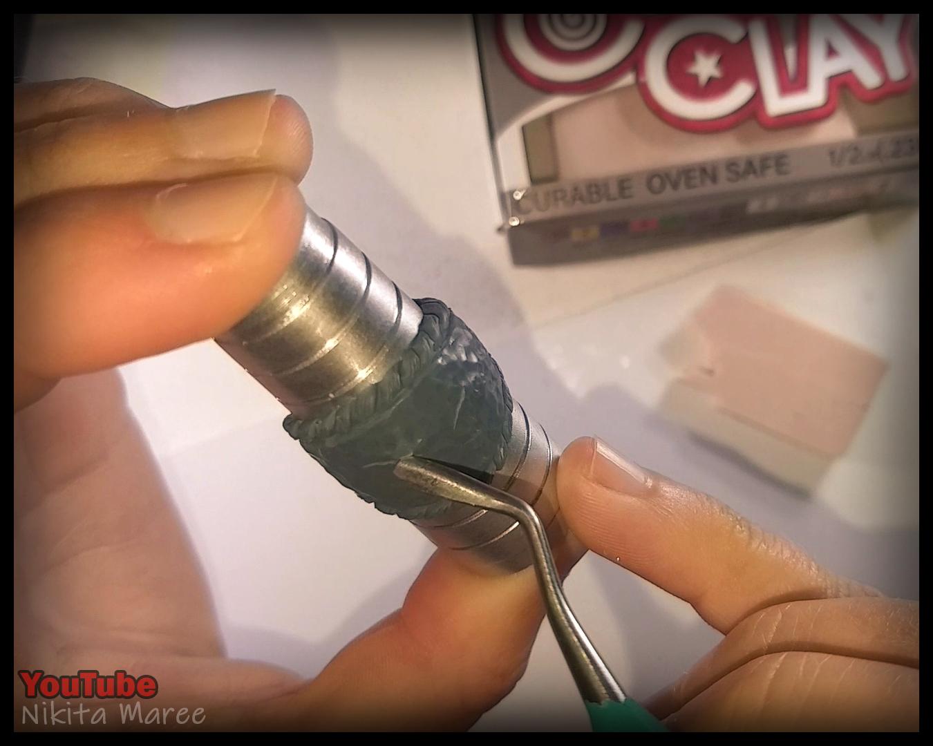 How to make jewellery rings from polymer clay. Clay sculpting tutorial pirate rings (8).jpg