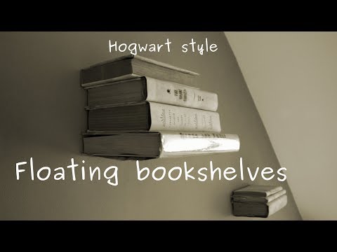 How to make levitating (invisible)  bookshelf (on the wall) - easy DIY project