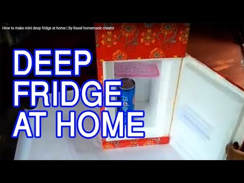 How to make mini deep fridge at home | By Rasel homemade creator