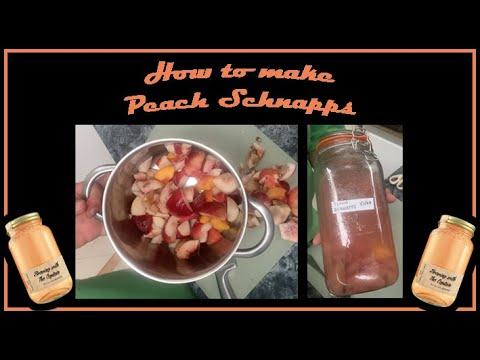 How to make peach schnapps at home