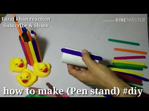 How to make pen stand #diy