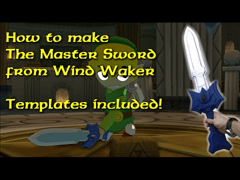 How to make the Master Sword (unpowered) from Windwaker (template included)