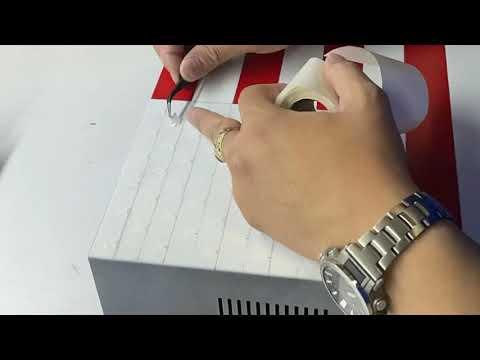 How to paint the Stars on the US flag