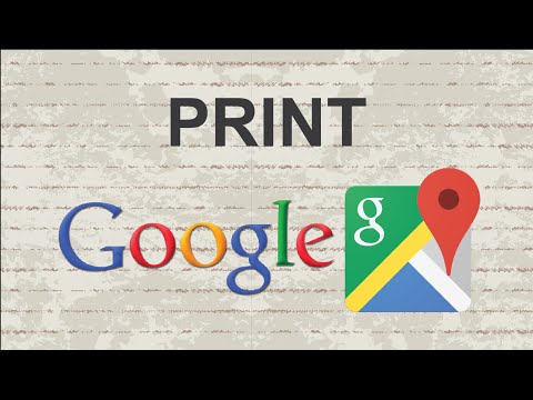 How to print Google Maps