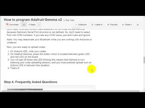 How to program Adafruit Gemma v2