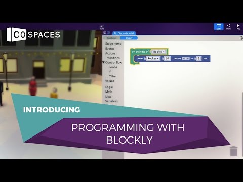 How to program with Blockly in CoSpaces