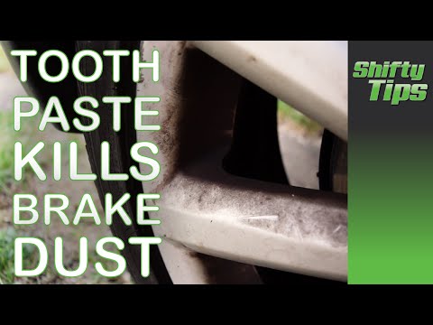 How to remove brake dust with toothpaste