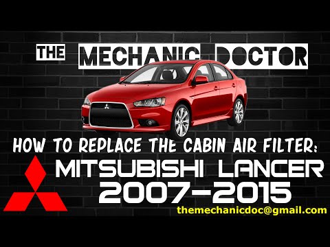 How to replace the cabin air filter : Mitsubishi Lancer 2007-2015.