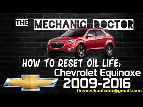 How to reset oil life: Chevrolet Equinox 2009, 2010, 2011, 2012, 2013, 2014, 2015, 2016.