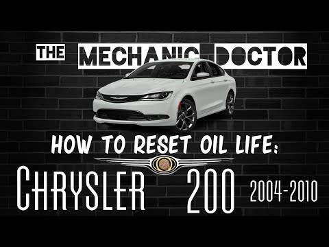 How to reset oil life: Chrysler 200 2015-2016