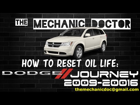 How to reset oil life: Dodge Journey 2009, 2010, 2011, 2012, 2013, 2014, 2015, 2016.