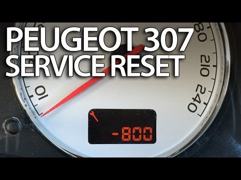 How to reset spanner service reminder in Peugeot 307 (maintenance inspection indicator)