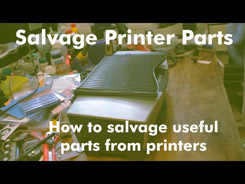 How to salvage useful parts from printers