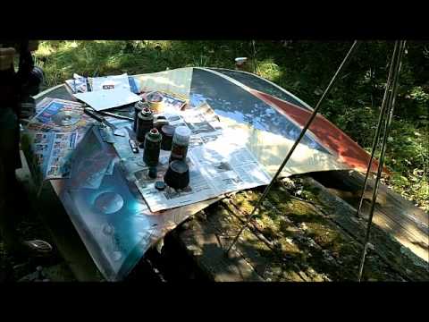 How to spray paint a car part 2, spray paint art tutorial