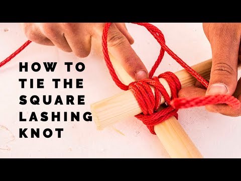How to tie the Japanese Square Lashing knot - clever Japanese hack