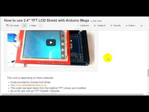 How to use 2.4&amp;quot; TFT LCD Shield with Arduino Mega